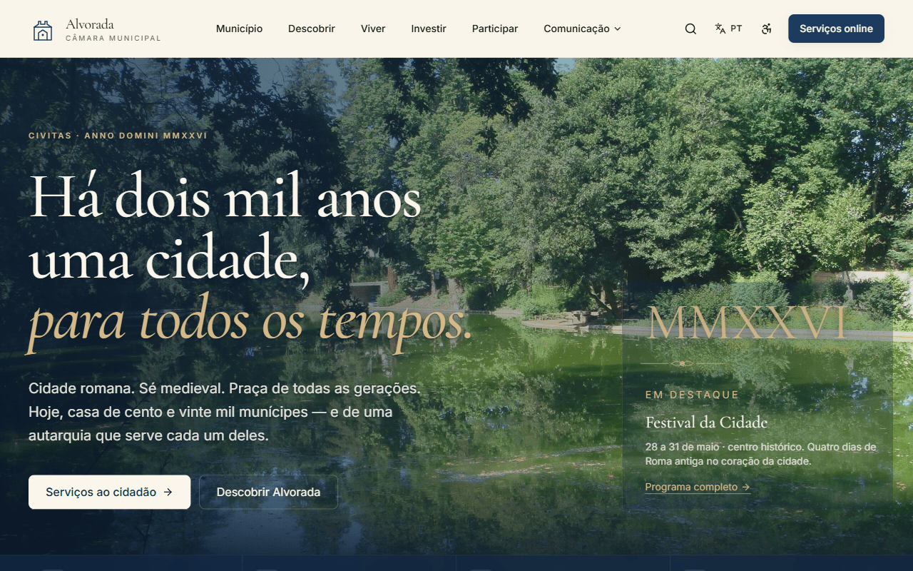 Concelho, Municipal portal · concept