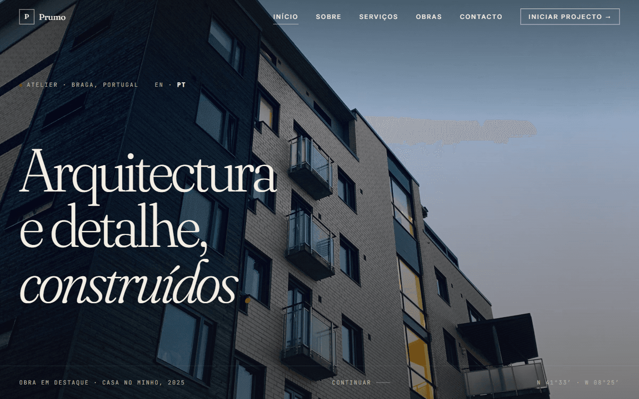 Prumo, Architecture atelier · concept